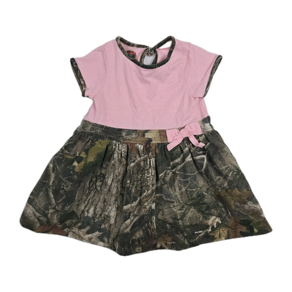 Bass Pro Shop Baby Girl Size 6 Months Pink Camo‎ Dress Outdoor Kids